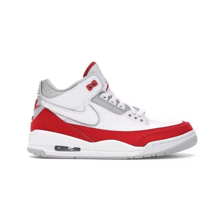 PB 3 Retro Tinker White University Red Casual sneakers