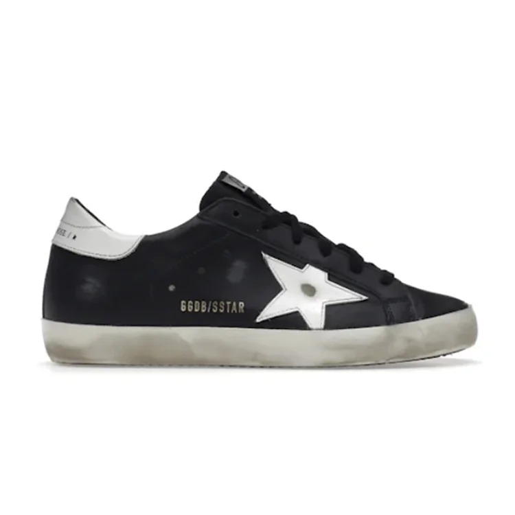 Golden Goose Super-Star Black White Leather Casual sneakers