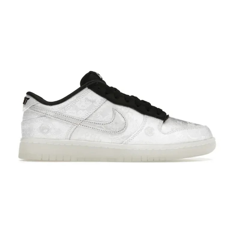 M D**K Low CLOT Fragment White Fashion sneakers image 2