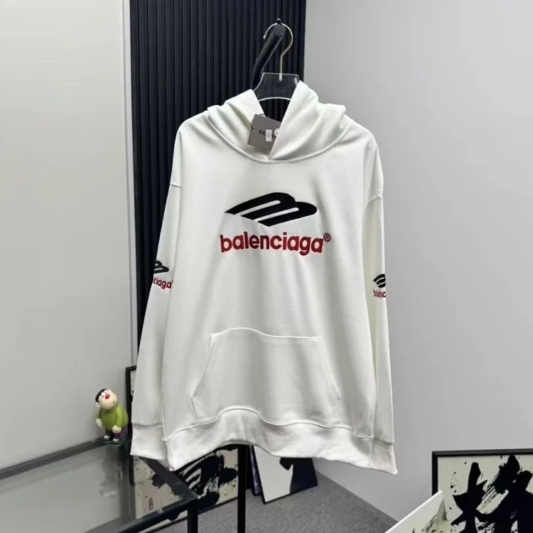 Balenciaga hooded sweatshirt light luxury jacket men and women same style top long sleeve image 3