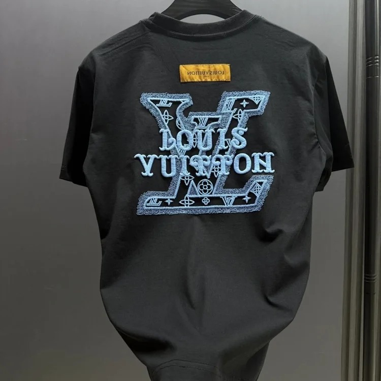 "High-end version, now in stock" Light luxury donkey short-sleeved T-shirt for men and women, knitted top half-sleeved image 3
