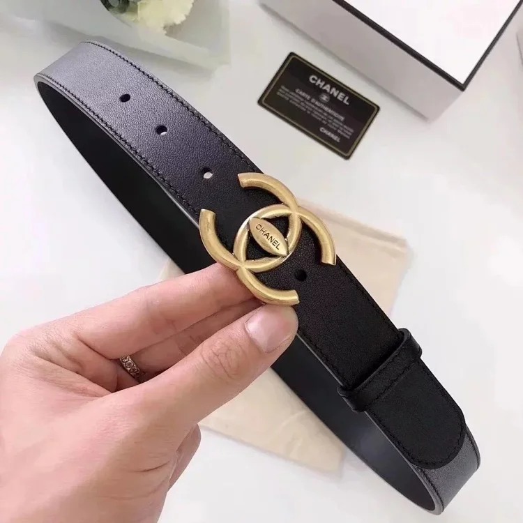 Original counter version comes with packaging leather diamond buckle belt, full leather belt, women's casual versatile trendy trousers belt, men's and women's business casual belt belt, me image 5