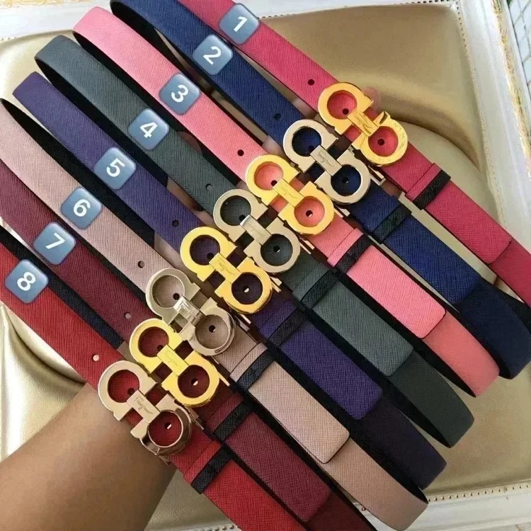 The original counter version comes with packaging, new high-quality Fila belt, women's cowhide belt, double-sided, fashionable and versatile casual belt and trouser belt 2.5 fashionable and