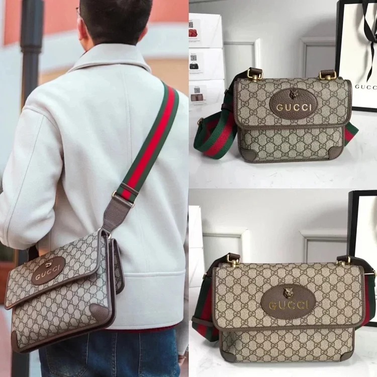 Gucci double layer tiger head bag crossbody bag 495654