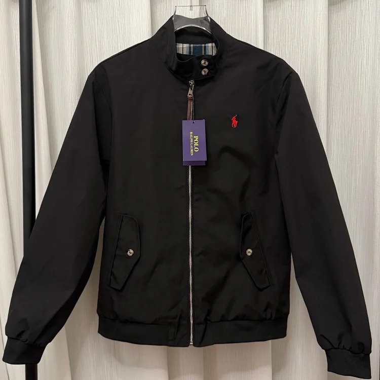 Ralph Lauren Jacket Ralph Classic Pony RL Embroidered Stand Collar American Men's Jacket Quality Men's and Women's Spring and Autumn Casual Retro Jacket image 2