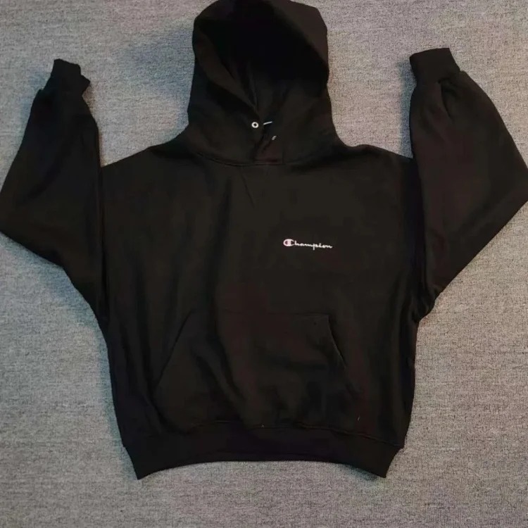 Champion 90s basic velvet sweatshirt jacket with long sleeves, perfect short and wide boxy version, ultimate waist reduction image 2