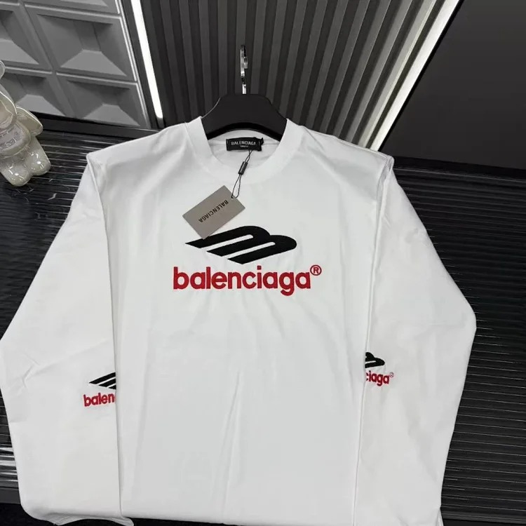 (Ready stock) Paris long sleeves, Guangzhou's highest version, fully embroidered, all patterns are embroidered, differentiated printing, high weight, thousands of needle embroidery