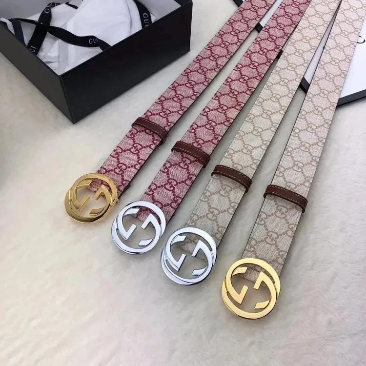 Original single counter version comes with packaged home belt, spring and summer Sa belt, double casual belt for men and women, smooth buckle, screen-printed g-shaped trouser belt, men's and