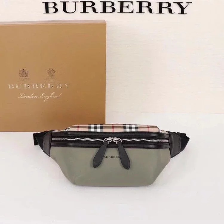 Burberry contrasting color waist bag, crossbody bag, chest bag, same style for men and women image 2