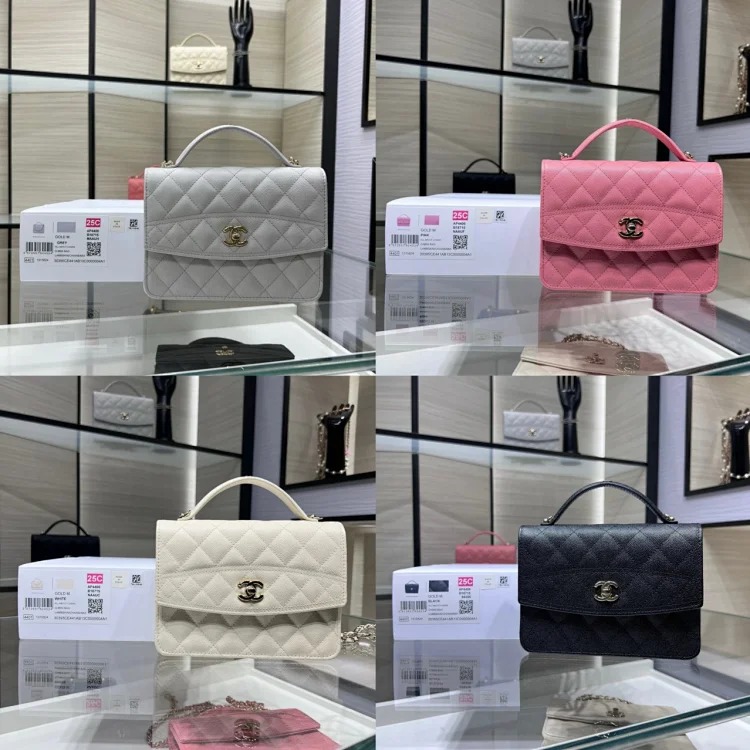 Chanel chain bag can be worn on one shoulder, crossbody handbag for women