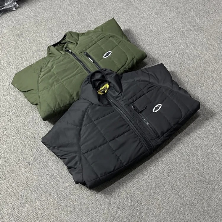 Corteiz Alcatraz men's and women's thickened trendy brand hooded loose couple's warm cotton coat image 6