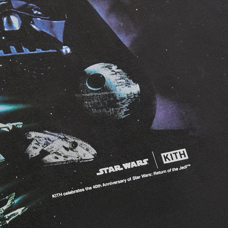 Kith Darth Vader Space Poster Darth Vader space poster retro t-shirt image 5