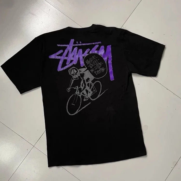 Stussy Stussy's new bicycle high-quality T-shirt short sleeves image 3