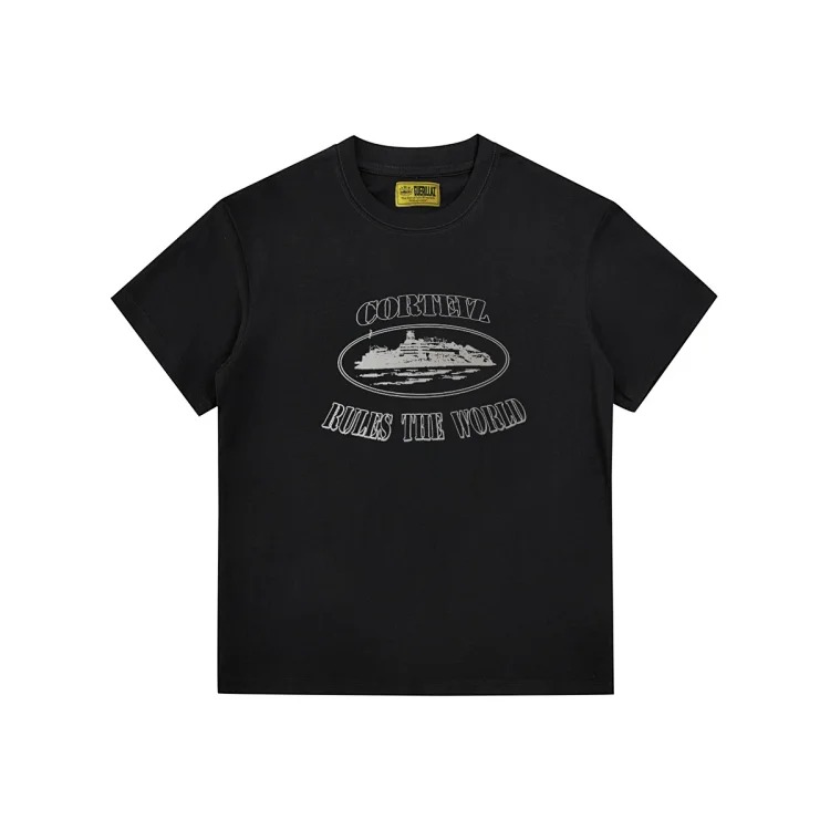 Corteiz Alcatraz basic American fashion brand men and women summer printed casual loose short-sleeved T-shirt image 3