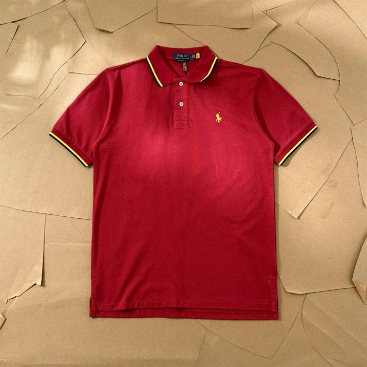 Paul colorful collar pony logo embroidered short-sleeved lapel men's and women's summer POLO shirt image 6