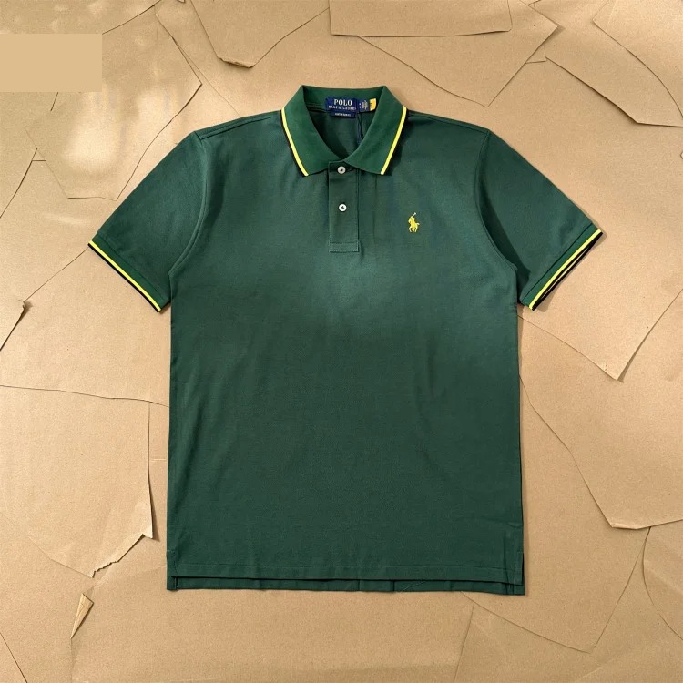 Paul colorful collar pony logo embroidered short-sleeved lapel men's and women's summer POLO shirt image 8