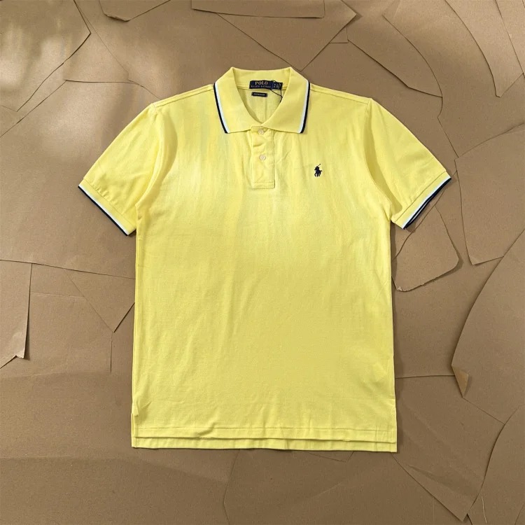 Paul colorful collar pony logo embroidered short-sleeved lapel men's and women's summer POLO shirt image 9