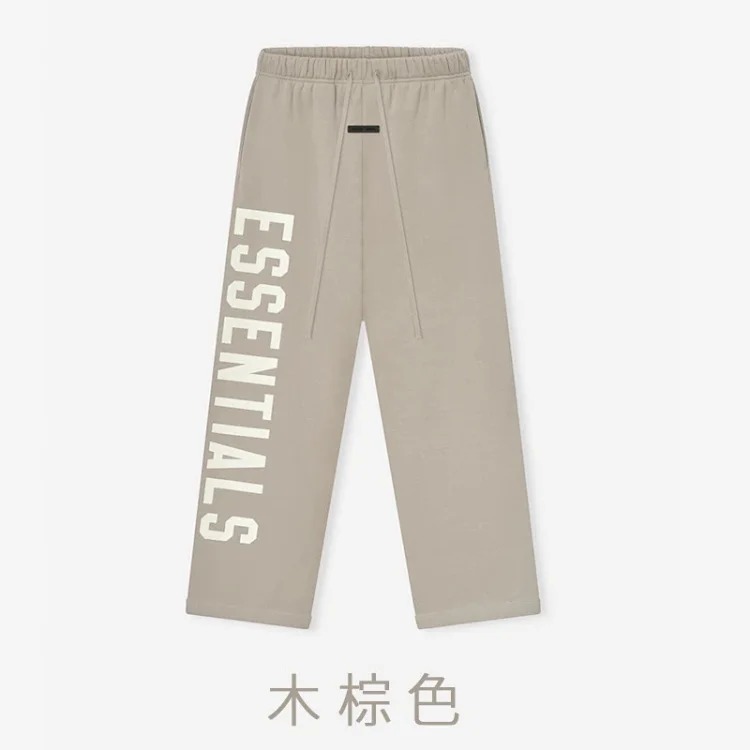 Straight velvet trousers and casual pants with large logo on the side, same style for men and women image 2