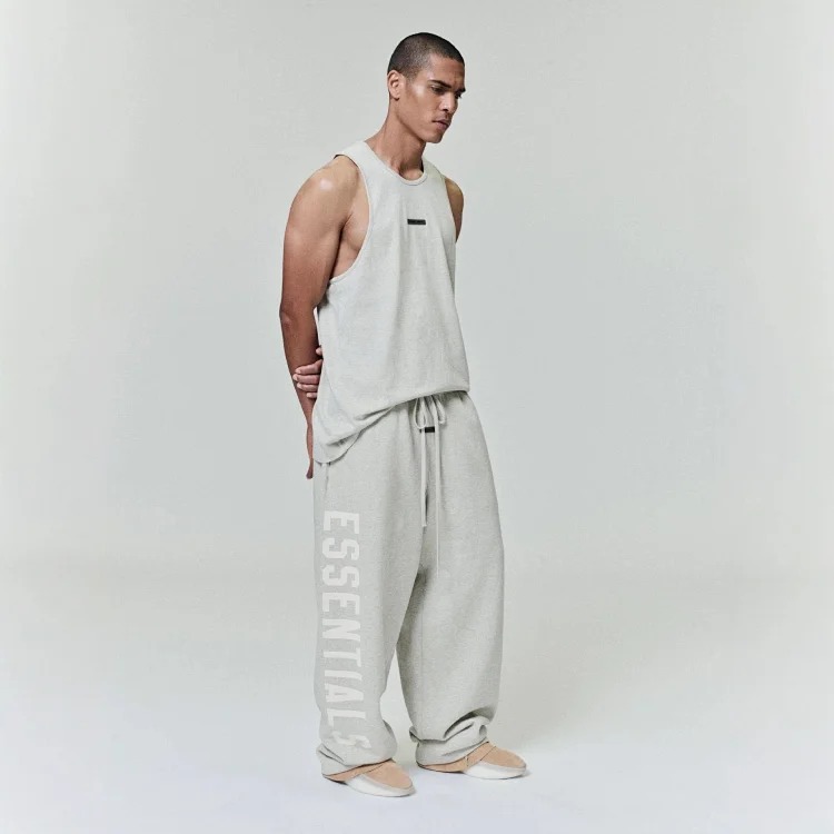 Straight velvet trousers and casual pants with large logo on the side, same style for men and women image 5