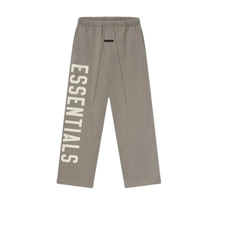 Straight velvet trousers and casual pants with large logo on the side, same style for men and women image 8