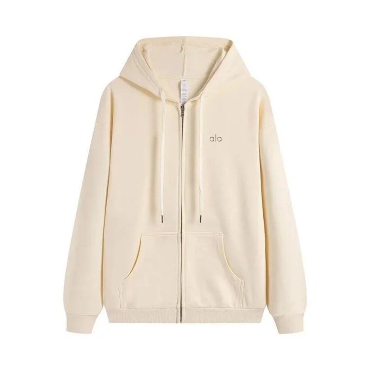 Heavyweight round neck hooded sweatshirt suit loose warm shirt zipper casual jacket for men and women image 19