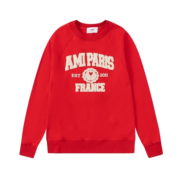 Letter love foam printed hooded sweatshirt for men and women round neck pullover sweatshirt image 6