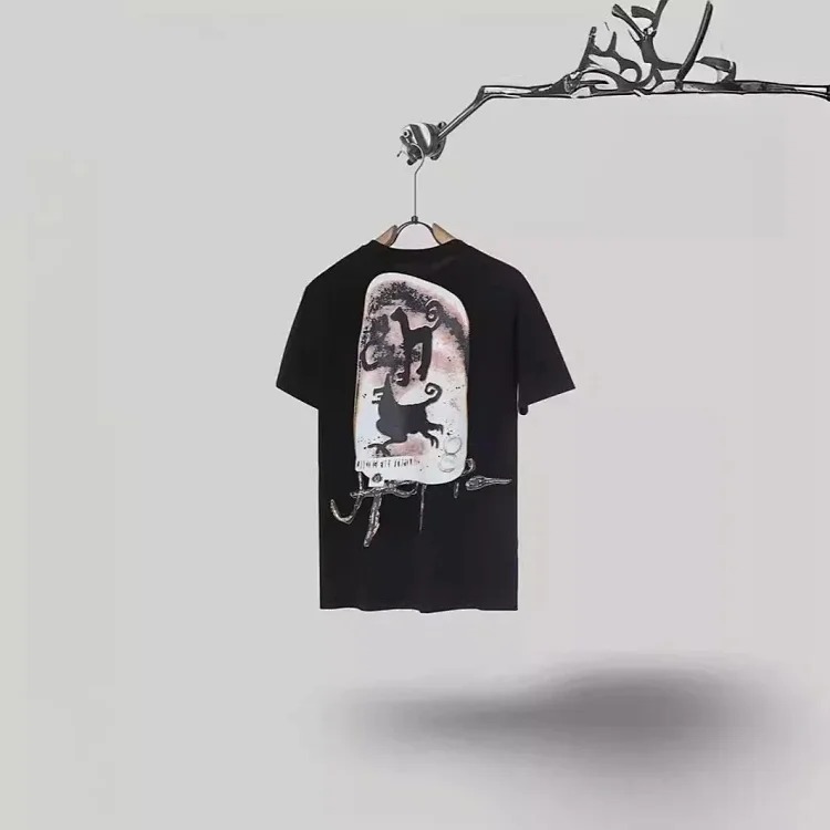 2024 new Travis Scott Cactus Jack Utopia joint model Stone Tengu short-sleeved T-shirt image 3