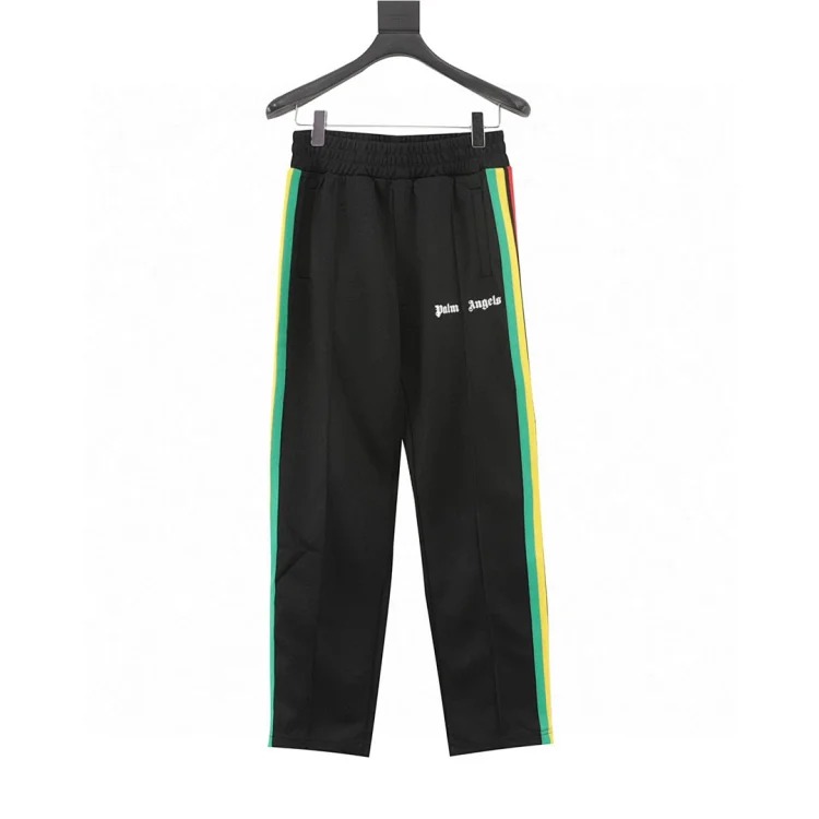 Pa classic rainbow webbing trousers. The fabric is made of custom-dyed polyester pique fabric. The fabric is 280g. To ensure that the color of each pair is the same, the fabric is cut smooth image 2