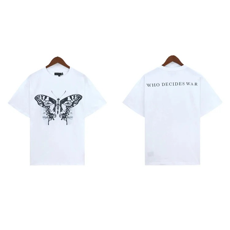 Washed printed loose men's short-sleeved t-shirt American top image 12