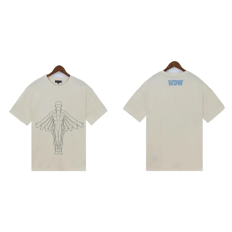 Washed printed loose men's short-sleeved t-shirt American top image 19