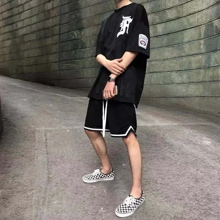 FEAR OF GOD main line trend fifth season loose mesh five-point sports quick-drying shorts men's high street style image 6