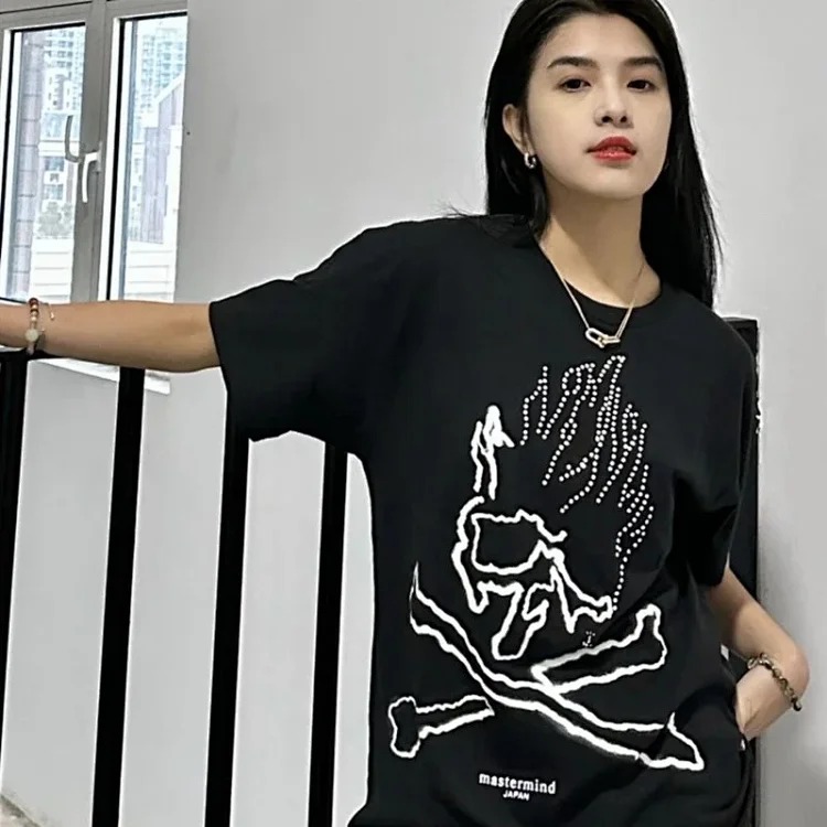 Travis Scott Cactus Jack X mastermind JAPAN skull graphic short-sleeved T-shirt