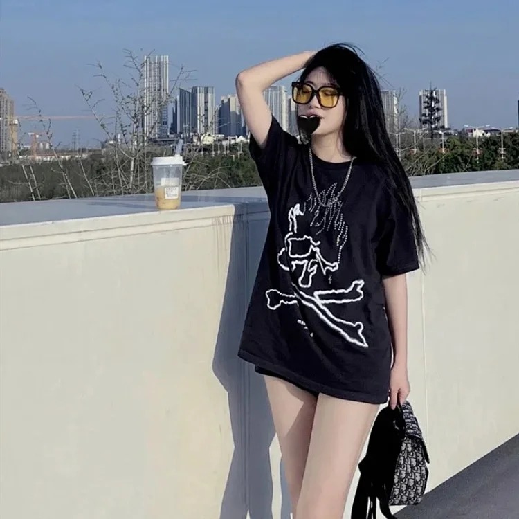 Travis Scott Cactus Jack X mastermind JAPAN skull graphic short-sleeved T-shirt image 3