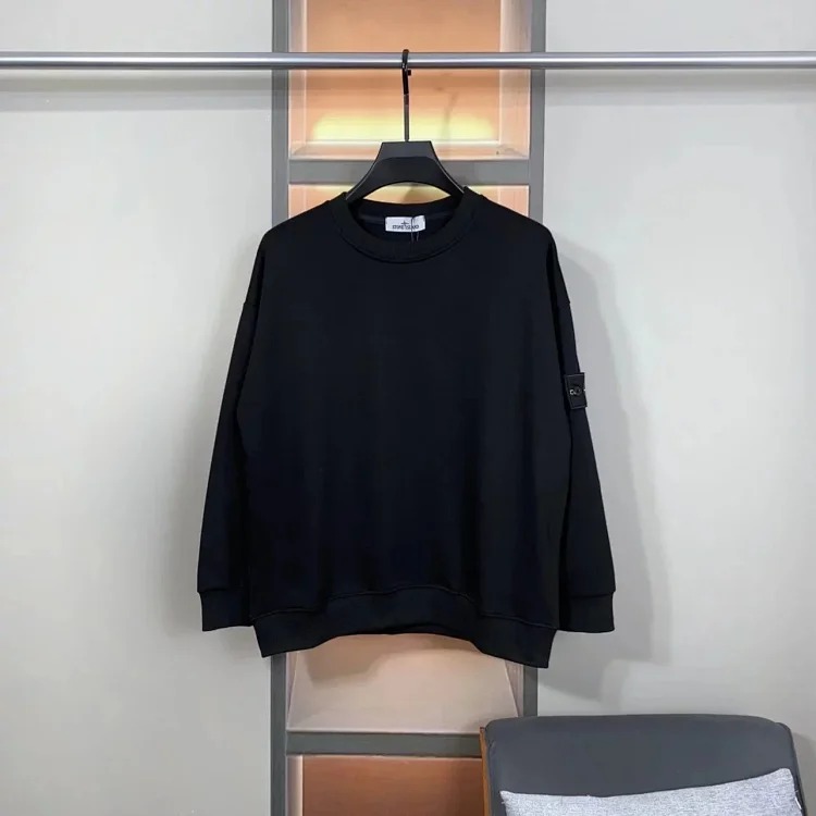 Round neck pullover long sleeve sweatshirt, same style for men and women image 2