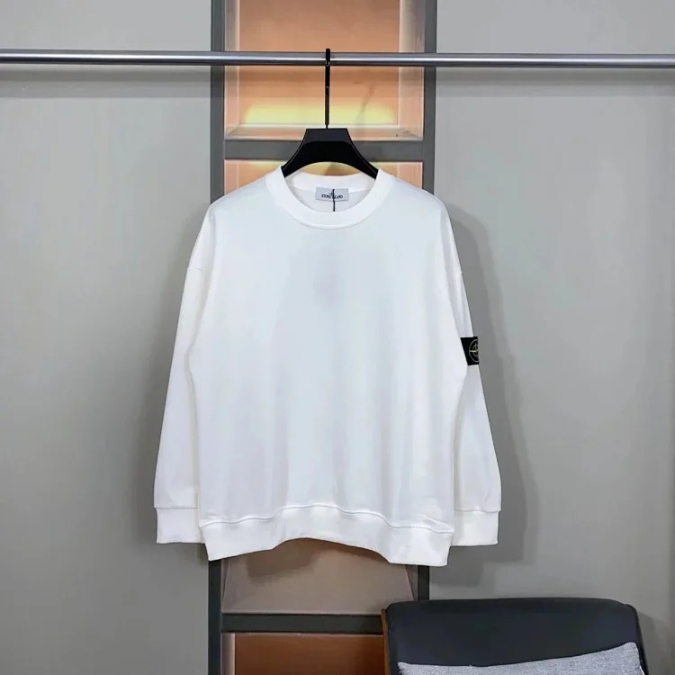 Round neck pullover long sleeve sweatshirt, same style for men and women image 3