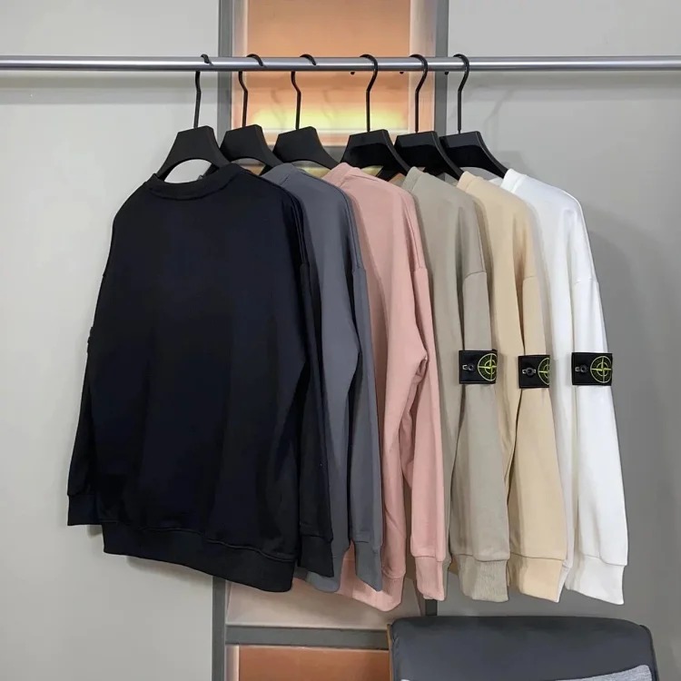 Round neck pullover long sleeve sweatshirt, same style for men and women image 8