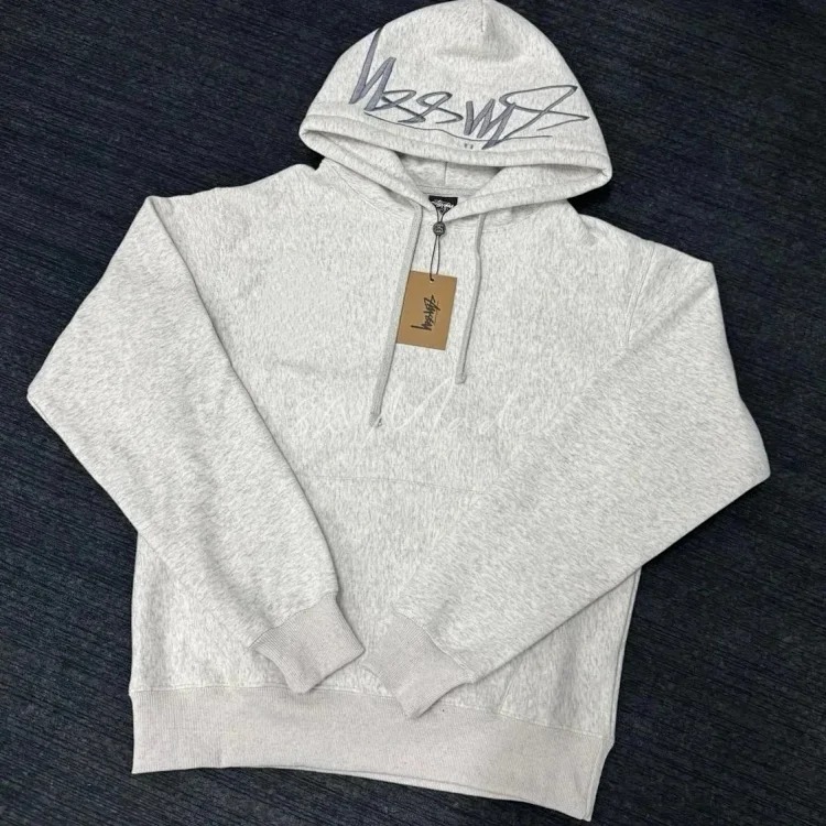 Embroidered hooded sweatshirt for men and women, couple style image 2