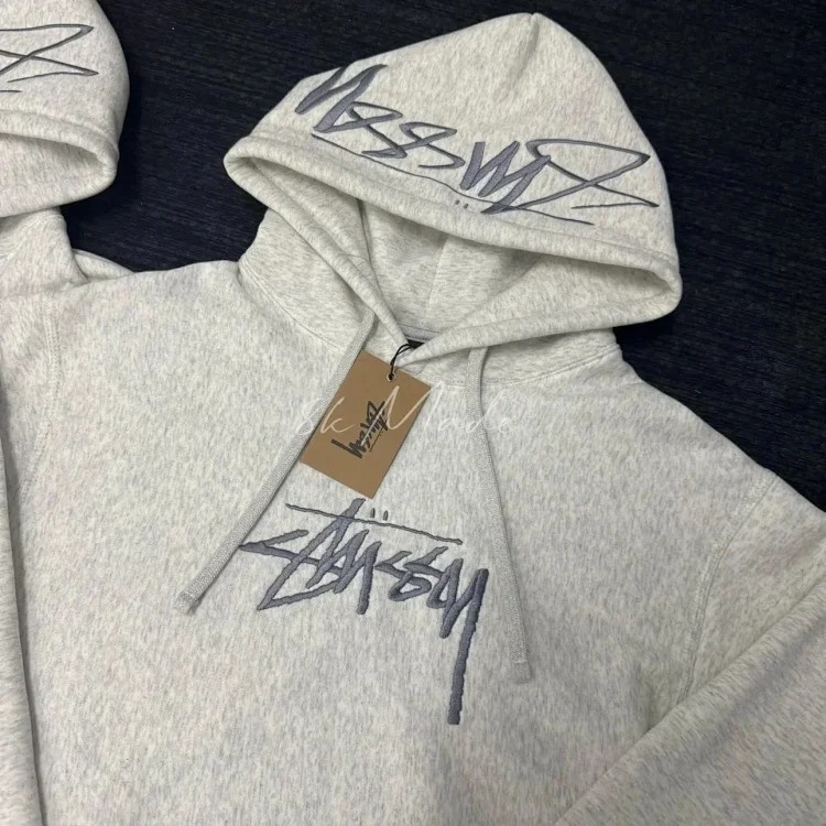 Embroidered hooded sweatshirt for men and women, couple style image 4