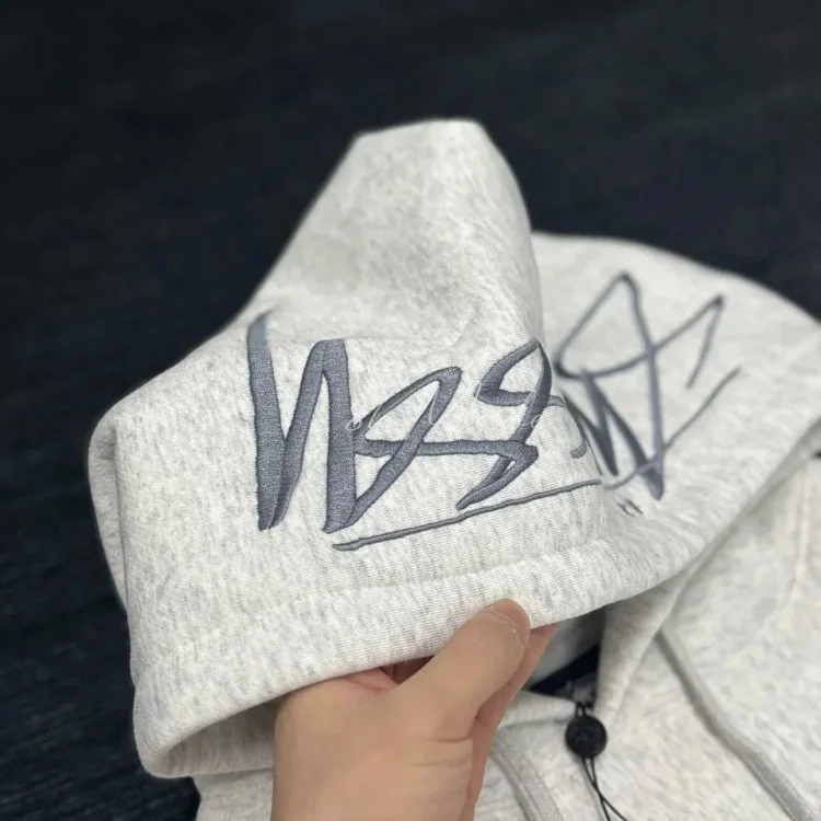 Embroidered hooded sweatshirt for men and women, couple style image 5