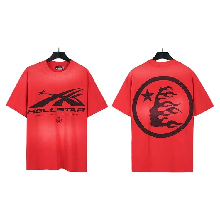 American trendy brand Hellstar Hellstar T-Shirt Hellstar washed printed short-sleeved T-shirt classic style image 3