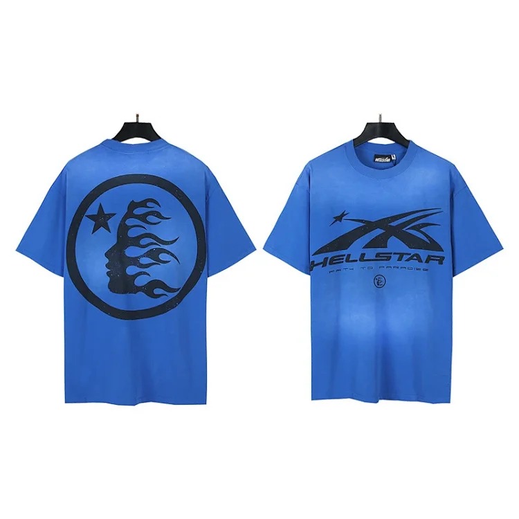 American trendy brand Hellstar Hellstar T-Shirt Hellstar washed printed short-sleeved T-shirt classic style image 6