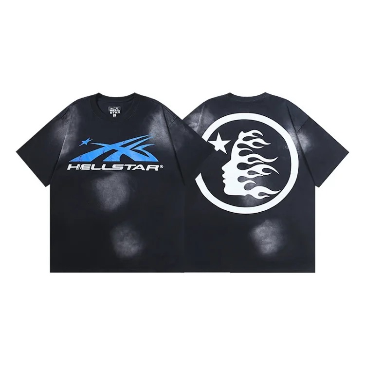 American trendy brand Hellstar Hellstar T-Shirt Hellstar washed printed short-sleeved T-shirt classic style image 7