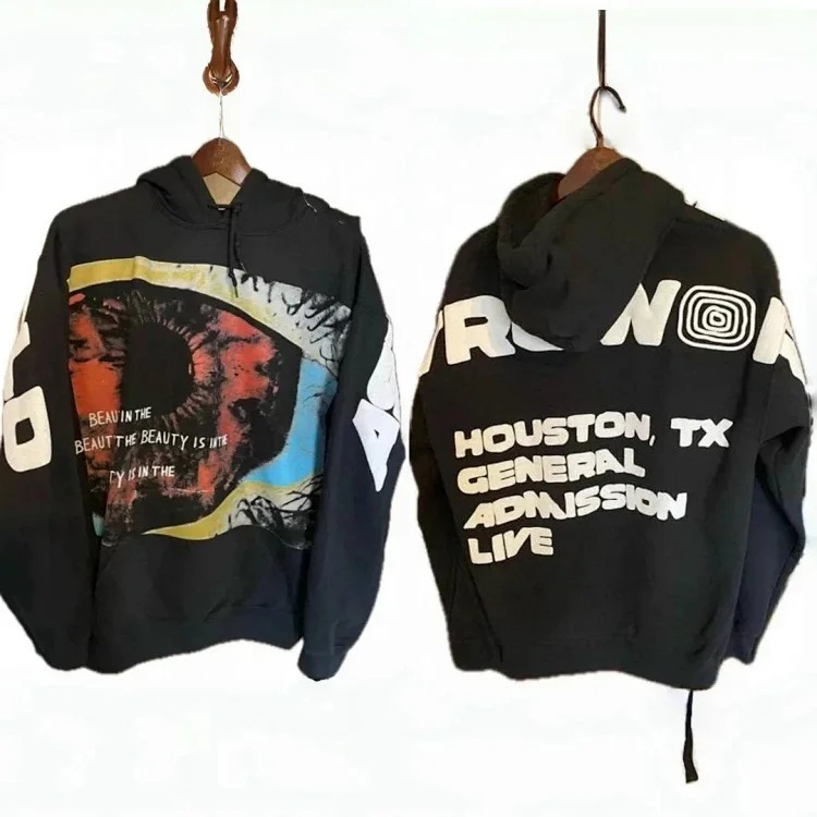 Ink foam printed hoodie plus size sweatshirt image 2