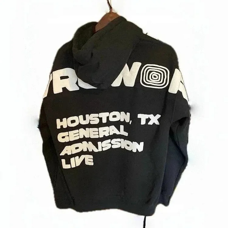 Ink foam printed hoodie plus size sweatshirt image 6
