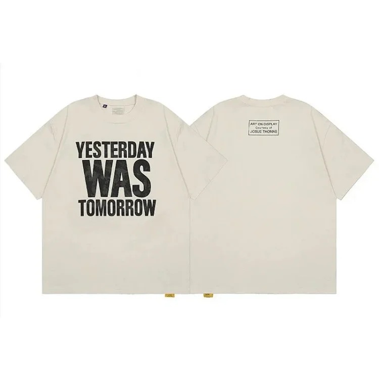 Gallery deptAmerican fashion brand short-sleeved Vintage summer loose retro washed old high street T-shirt for men image 11