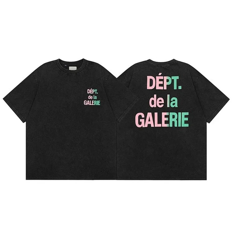 Gallery deptAmerican fashion brand short-sleeved Vintage summer loose retro washed old high street T-shirt for men image 5