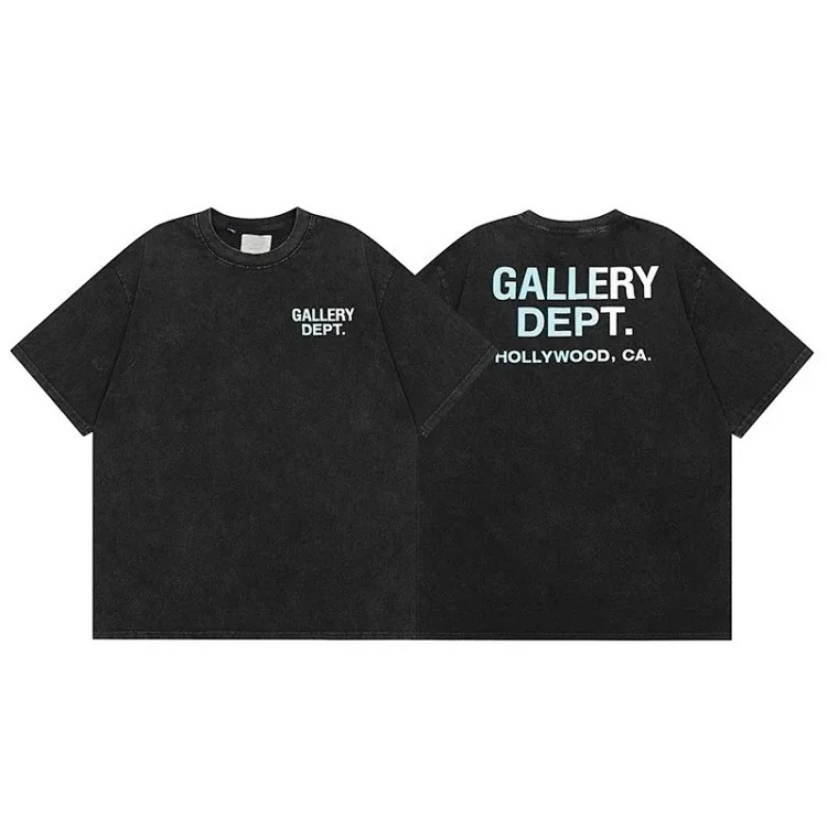 Gallery deptAmerican fashion brand short-sleeved Vintage summer loose retro washed old high street T-shirt for men image 8