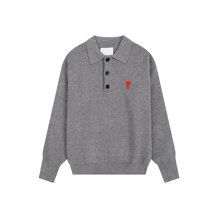 Loose love letter pullover long sleeve sweater for men and women image 2