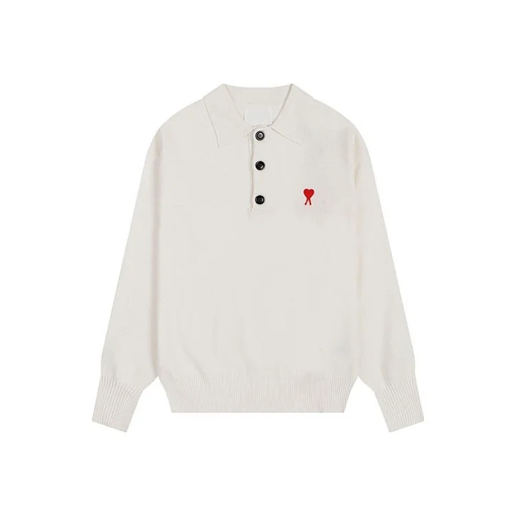 Loose love letter pullover long sleeve sweater for men and women image 4