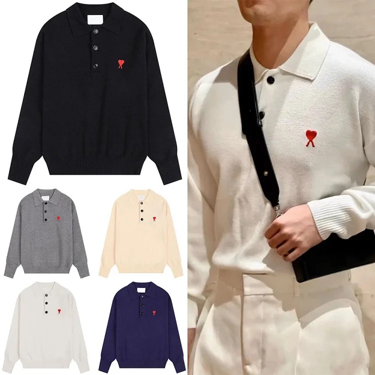 Loose love letter pullover long sleeve sweater for men and women image 7
